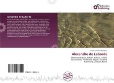 Copertina di Alexandre de Laborde