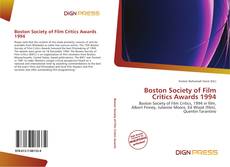 Bookcover of Boston Society of Film Critics Awards 1994