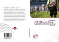 Capa do livro de 1992–93 French Division 1 