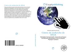 Buchcover von Centre de recherche de Jülich