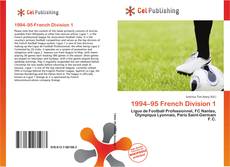 Buchcover von 1994–95 French Division 1