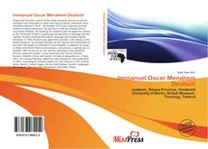 Bookcover of Immanuel Oscar Menahem Deutsch