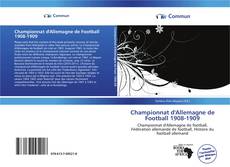 Capa do livro de Championnat d'Allemagne de Football 1908-1909 