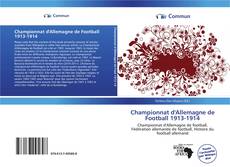 Championnat d'Allemagne de Football 1913-1914 kitap kapağı