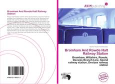 Capa do livro de Bromham And Rowde Halt Railway Station 