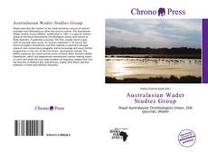 Capa do livro de Australasian Wader Studies Group 