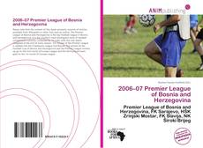 Capa do livro de 2006–07 Premier League of Bosnia and Herzegovina 