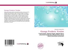 Capa do livro de George Frederic Verdon 