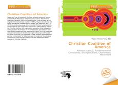 Bookcover of Christian Coalition of America