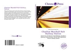 Portada del libro de Charlton Marshall Halt Railway Station