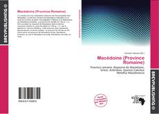 Macédoine (Province Romaine) kitap kapağı