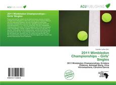2011 Wimbledon Championships – Girls' Singles的封面