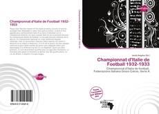 Bookcover of Championnat d'Italie de Football 1932-1933