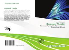 Buchcover von Carpenter Theater