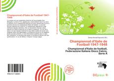 Copertina di Championnat d'Italie de Football 1947-1948