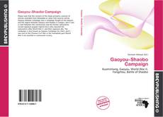 Copertina di Gaoyou–Shaobo Campaign
