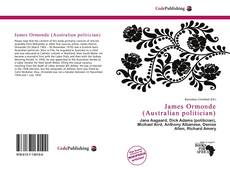 Capa do livro de James Ormonde (Australian politician) 