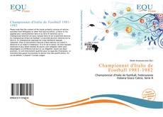 Borítókép a  Championnat d'Italie de Football 1981-1982 - hoz