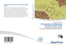 Bookcover of Championnat d'Italie de Football 1992-1993