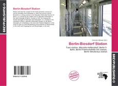 Berlin-Biesdorf Station的封面