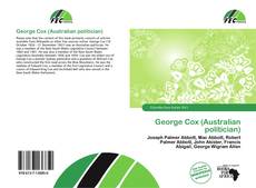 Buchcover von George Cox (Australian politician)