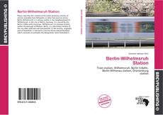 Berlin-Wilhelmsruh Station的封面
