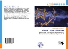 Bookcover of Chaim Dov Rabinowitz