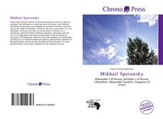 Portada del libro de Mikhail Speransky