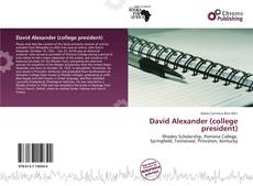 Copertina di David Alexander (college president)