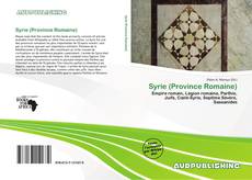 Copertina di Syrie (Province Romaine)