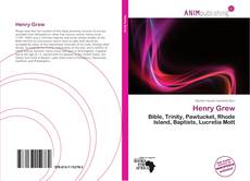 Capa do livro de Henry Grew 