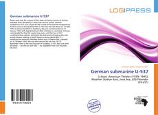 Bookcover of German submarine U-537