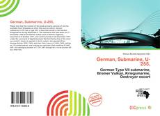 Copertina di German, Submarine, U-255,