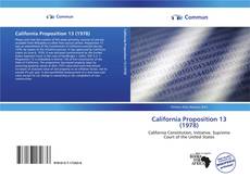 Capa do livro de California Proposition 13 (1978) 