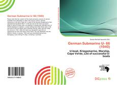 Copertina di German Submarine U- 66 (1940)