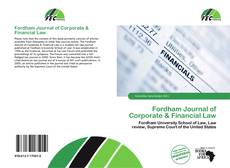Fordham Journal of Corporate & Financial Law的封面