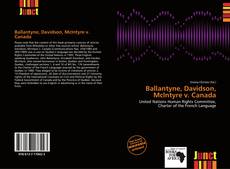 Bookcover of Ballantyne, Davidson, McIntyre v. Canada