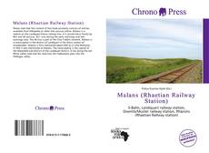 Capa do livro de Malans (Rhaetian Railway Station) 