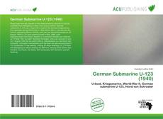 Bookcover of German Submarine U-123 (1940)