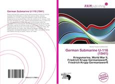 Portada del libro de German Submarine U-116 (1941)