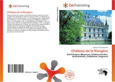 Capa do livro de Château de la Rongère 