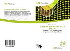 Bookcover of German Submarine U-70 (1940)