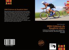 Bookcover of 2006 Critérium du Dauphiné Libéré