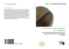 Bookcover of C. J. Wilson