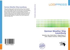 Bookcover of German Weather Ship Lauenburg