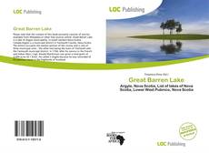 Bookcover of Great Barren Lake