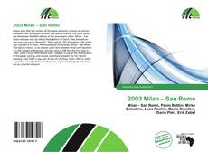 Copertina di 2003 Milan – San Remo
