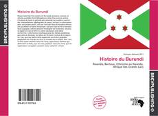 Portada del libro de Histoire du Burundi