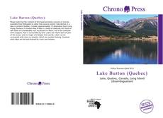 Portada del libro de Lake Burton (Quebec)