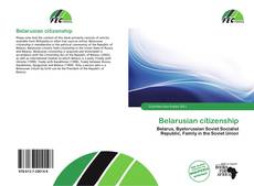 Buchcover von Belarusian citizenship